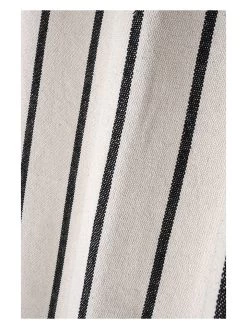 Ringgordijn "St Trop" Wit/zwart - (L)260 X (B)135 Cm -Home Uitgebreid Winkel stof france ringgordijn st trop wit zwart l 260 x b 135 cm 2