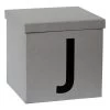 Opbergkist "J" Grijs - (B)30 X (H)30 X (D)30 Cm -Home Uitgebreid Winkel store it opbergkist j grijs b 30 x h 30 x d 30 cm