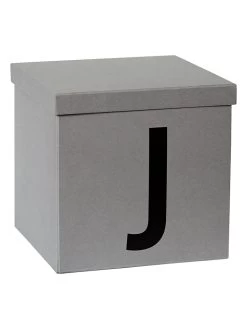 Opbergkist "J" Grijs - (B)30 X (H)30 X (D)30 Cm