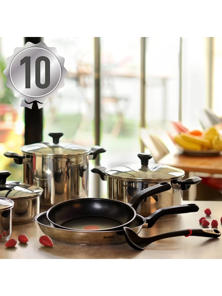 Tefal 11-delige Roestvrijstalen Kookgereiset "Comfort Max" 10 Tefal 11-delige Roestvrijstalen Kookgereiset "Comfort Max" - Afbeelding 8