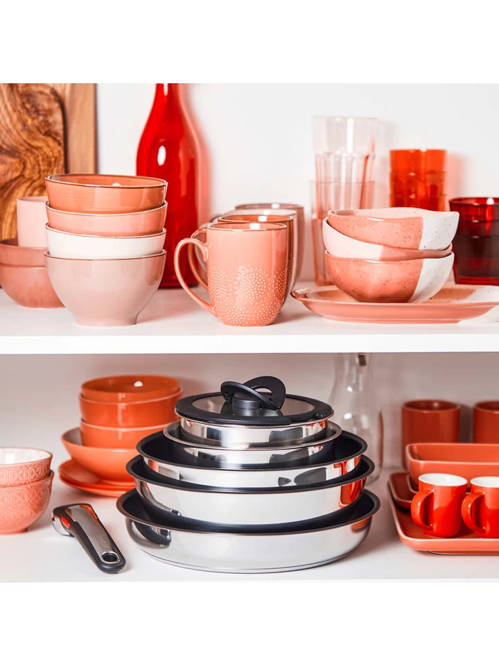 Tefal 3-delige Roestvrijstalen Steelpannenset "Ingenio Preference" 8 Tefal 3-delige Roestvrijstalen Steelpannenset "Ingenio Preference" - Afbeelding 6