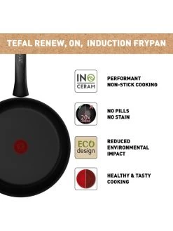 Tefal Braadpan "Renew On" Zwart - Ø 28 Cm -Home Uitgebreid Winkel tefal braadpan renew on zwart o 28 cm 3