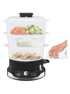 Tefal Stoomkoker "Ultracompact" Zwart/transparant -Home Uitgebreid Winkel tefal stoomkoker ultracompact zwart transparant 2