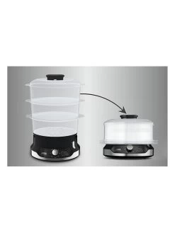 Tefal Stoomkoker "Ultracompact" Zwart/transparant -Home Uitgebreid Winkel tefal stoomkoker ultracompact zwart transparant 4