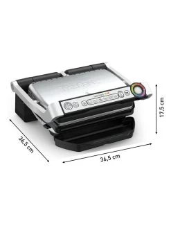 Tefal Tafelgrill "OptiGrill+" Zwart/zilverkleurig -Home Uitgebreid Winkel tefal tafelgrill optigrill zwart zilverkleurig 3