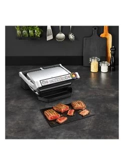 Tefal Tafelgrill "OptiGrill+" Zwart/zilverkleurig -Home Uitgebreid Winkel tefal tafelgrill optigrill zwart zilverkleurig 4