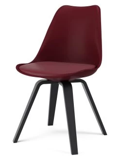 2-delige Set: Eetkamerstoelen Rood - (B)54 X (H)83 X (D)48,5 Cm -Home Uitgebreid Winkel tenzo 2 delige set eetkamerstoelen rood b 54 x h 83 x d 48 5 cm 3
