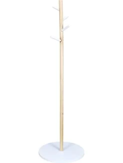 Kapstok "Fiona" Naturel /wit - (H)130 X Ø 40 Cm -Home Uitgebreid Winkel the home deco kids kapstok fiona naturel wit h 130 x o 40 cm 2