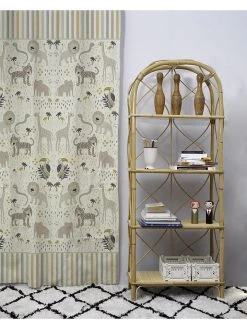 Voorkant -Home Uitgebreid Winkel the wild hug gordijn africa beige meerkleurig l 140 x b 270 cm 1