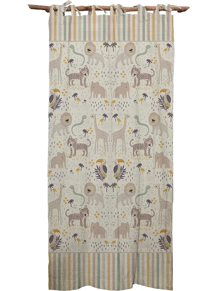 Gordijn "Africa" Beige/meerkleurig - (L)140 X (B)270 Cm