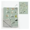 Knuffeldeken "Animals Alphabet" Groen/grijs - (L)170 X (B)130 Cm -Home Uitgebreid Winkel the wild hug knuffeldeken animals alphabet groen grijs l 170 x b 130 cm