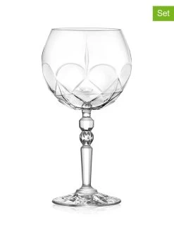 6-delige Set: Wijnglazen "Stars&St" Transparant