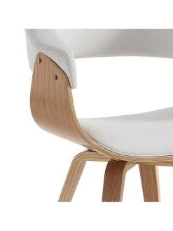 Stoel Wit/naturel - (B)62 X (D)51 Cm -Home Uitgebreid Winkel tomasucci stoel wit naturel b 62 x d 51 cm 3