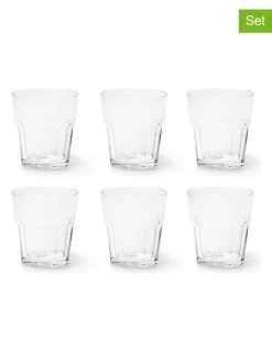 6-delige Set: Glazen "Budapest" Transparant - 300 Ml