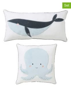 2-delige Set: Kussens Wit