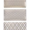 3-delige Set: Dienbladen "Charleston" Wit/goudkleurig - (L)24,5 X (B)13 Cm -Home Uitgebreid Winkel villa d este 3 delige set dienbladen charleston wit goudkleurig l 24 5 x b 13 cm