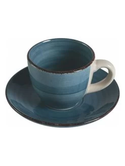 6-delige Set: Espressokoppen "Baita" Blauw - 90 Ml -Home Uitgebreid Winkel villa d este 6 delige set espressokoppen baita blauw 90 ml 3