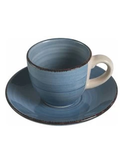 6-delige Set: Espressokoppen "Baita" Blauw - 90 Ml -Home Uitgebreid Winkel villa d este 6 delige set espressokoppen baita blauw 90 ml 5