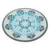 6-delige Set: Serveerborden "Cala" Lichtblauw/blauw - Ø 33 Cm -Home Uitgebreid Winkel villa d este 6 delige set serveerborden cala lichtblauw blauw o 33 cm