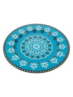 6-delige Set: Serveerborden "Cala" Lichtblauw/blauw - Ø 33 Cm -Home Uitgebreid Winkel villa d este 6 delige set serveerborden cala lichtblauw blauw o 33 cm 5