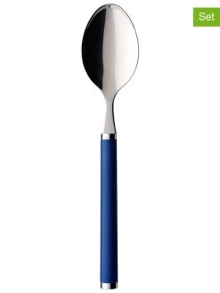 Villeroy & Boch 6-delige Set: Dinerlepels "Play!" Blauw - (L)19,8 Cm