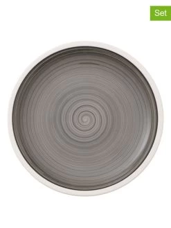 Villeroy & Boch 6-delige Set: Ontbijtborden "Manufacture" Grijs - Ø 16 Cm