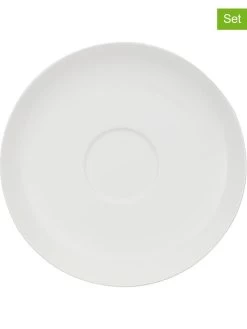 Villeroy & Boch 6-delige Set: Ontbijtschotels "Home Elements" Wit - Ø 18 Cm