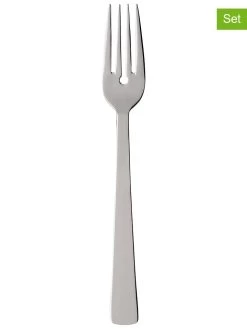 Villeroy & Boch 6-delige Set: Roestvrijstalen Visvorken "Notting Hill" - (L)18,6 Cm