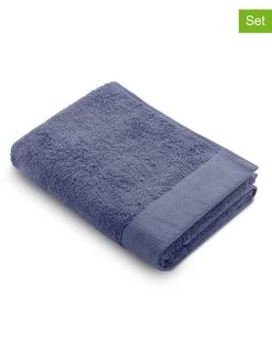 2-delige Set: Handdoeken/badhanddoeken "Remade" Blauw