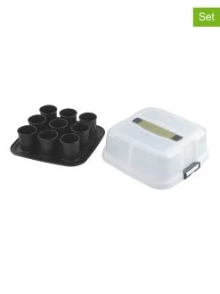 9-delige Set: Mini-taartjes Bakblik Zwart - (B)30 X (H)11,5 X (D)30 Cm