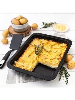 Bakvorm "Special Cooking" Zwart - (L)36,5 X (B)27,5 Cm - (D)5 Cm -Home Uitgebreid Winkel zenker bakvorm special cooking zwart l 36 5 x b 27 5 cm d 5 cm 2