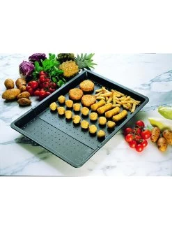 Ovenbakplaat "Black Metallic" Zwart - (B)37-52 X (D)33 Cm -Home Uitgebreid Winkel zenker ovenbakplaat black metallic zwart b 37 52 x d 33 cm 1