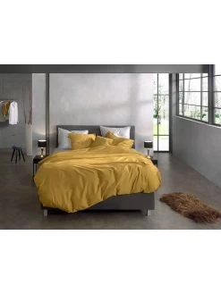 Mako-satijnen Beddengoedset "Satinado" Geel -Home Uitgebreid Winkel zo home mako satijnen beddengoedset satinado geel 3